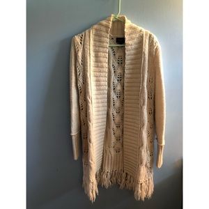 American Eagle Outfitters Sweaters - AE Open Fringe Sweater Coat American Eagle Outfitters Sweaters - AE Open Fringe Sweater Coat